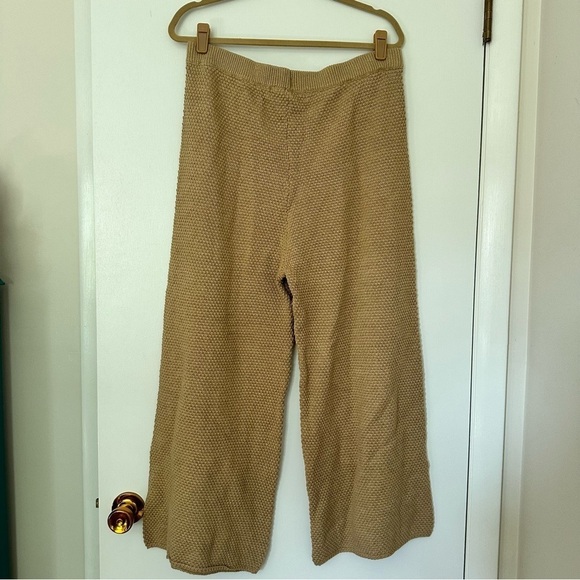 Free People Beach Hailee Wide Leg Lounge Pants Women’s Large Tan - Picture 5 of 8